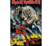 Drapeau Iron Maiden Number Of The Beast 66 x 105 cm Noir, Noir G