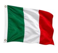 Drapeau Italie Italien 90x150 cm Polyester Résistant Extérieur Intérieur | Polyester haute qualité | Coutures renforcées | Œillets en laiton | Couleurs éclatantes | Fixation facile | Usage polyvalent