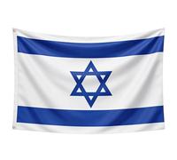 Drapeau national israélien juif israélien 1,5 x 0,9 m - Décorations pour pub, barbecue - Bannière pour fans de rugby et de football