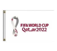 Drapeau Qatar de Coupe du Monde 2022 FONGWAN Décoration de Jardin - Blanc 90*150cm G