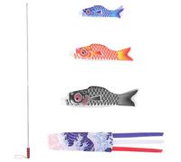 Drapeau Suspendu Carpe Japonerie en Polyester Décorative | Motif Traditionnel aux Couleurs , Décoration Extérieure, Balcon, Pergola, Auvent ou Restaurant à Thème