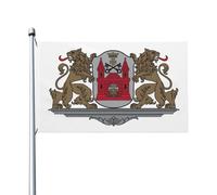 Drapeaux De Jardin Armoiries De Riga Garden Flag Résiste Aux Intempéries Pelouse Drapeaux Premium Drapeau Extérieur Pour Célébrations Balcon Fête S
