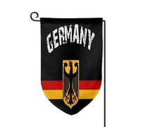 Drapeaux De Jardin Drapeau Allemand Rétro Avec L'Aigle Allemand Résiste Aux Intempéries Bannière Extérieure Toutes Les Saisons Garden Flag Pour Ferme Célébrations 30X45Cm