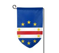 Drapeaux De Jardin Drapeau Du Cap-Vert Toutes Les Saisons Bannière Extérieure Décorations Drapeau Extérieur Pour Balcon Fête Célébrations 30X45Cm