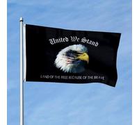 Drapeaux De Jardin Eagle Américain Unis Nous Sommes Forts Terre De La Liberté Drapeau Extérieur Décorations Garden Flag Résiste Aux Intempéries Treer Drapeau Pour Balcon Fête Ferme S