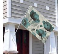 Drapeaux de jardin fleuris personnalisés pour l'extérieur avec œillets métalliques, drapeau de bienvenue, protection UV et résistant à la décoloration, bannière extérieure pour patio, porche