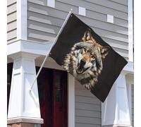 Drapeaux de jardin personnalisés Hungry Like A Wolf de 0,6 x 0,9 m pour extérieur avec œillets métalliques - Protection UV et résistant à la décoloration - Bannière d'extérieur pour patio, porche