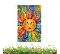 Drapeaux Jardin - Bannière Double Face 30 X 45 Cm | Drapeaux de Terrasse Visage Colorés | pour décoration extérieure en été : balcon, patio, terrasse, porche, pelouse, cour, entrée, ferme