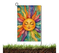 Drapeaux Jardin | Bannière Double Face 30x45 cm Décoration de Cour | Drapeau De Jardin Visage | pour décoration extérieure en été : balcon, patio, terrasse, porche, pelouse, cour, entrée, ferme