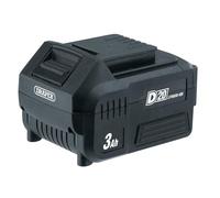 Draper 00649 D20 Batterie au Lithium 20 V (3,0 Ah)