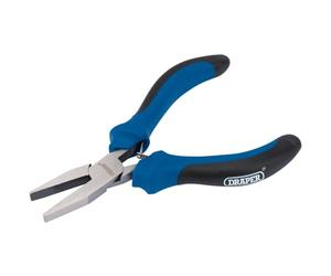 Draper 12536 Mini pince à bec plat avec poignée souple, 115 mm