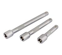 Draper 16424 Lot de 3 barres d'extension carrées 1/4" Bleu