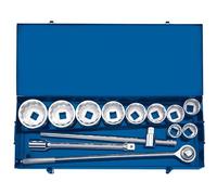 Draper 16441 Lot de 13 douilles carrées métriques dans un étui en métal 2,5 cm