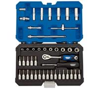 Draper 16446 Jeu de douilles carrées Argenté 1/4"