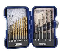 Draper 18551 Coffret assorti de forets HSS et de forets de maçonnerie (17 pièces)