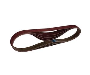 Draper 2 08698 Lot de 5 bandes abrasives en tissu, 25 x 762 mm, grain 120, rouge, taille unique