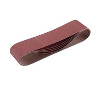 Draper 2 09271 Lot de 5 bandes abrasives en tissu, 100 x 915 mm, grain 120, rouge, taille unique