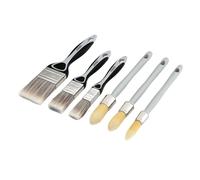 Draper 20450 Lot de 6 pinceaux Plats et Ronds