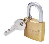 Draper 21726 Cadenas à cylindre en laiton Doré 30 mm