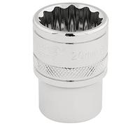 Draper 33289 Douille carrée 12 points 1/2" Taille 20 mm Bleu