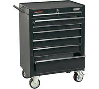Draper 35743 Armoire à roulettes avec 7 tiroirs Noir 26 po