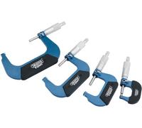 Draper 46607 Micromètre externe 0-100 mm 4 pièces (Import Grande Bretagne)