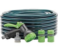 Draper 56447 Tuyau d'arrosage 30 m - diamètre de tuyau 12 mm avec kit de pulvérisation - pour l'arrosage du jardin Tuyau d'arrosage 30 mètres