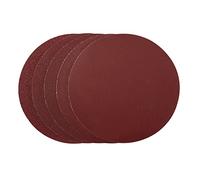 Draper 63265, 200 mm, PSA, grain assorti, 40G, 80G, 120G, 240 g, rouge - Lot de 5 disques abrasifs - Taille unique