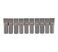 Draper 64046 Lot de 10 embouts hexagonaux à fente plate de 8 mm, longueur 25 mm
