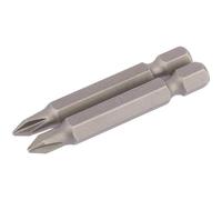 Draper 64232 Lot de 2 embouts cruciformes n°1 6,35 mm de long