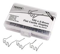 Draper 64757 Lot de 100 agrafes plates 0,8 mm