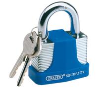 Draper 65mm Acier Laminé Cadenas 2 cier Trempé Manille Pare-Choc 64183