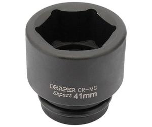 Draper 71833 Square Drive Expert Hi-Torq Douille à choc 6 pans Bleu Taille 41 mm