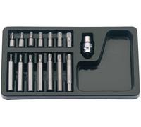 Draper 78908 Jeu d'embouts Tx-Star sur plateau Carré conducteur 1/2"