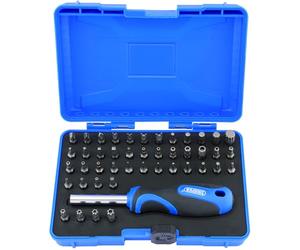 Draper 82399 Lot de 45 embouts et tournevis de sécurité, noir, bleu et argent