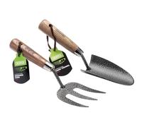 Draper 83776 Heavy Duty Ensemble Truelle et Fourche à Main en Acier Carbone avec poignées en frêne (Lot de 2)