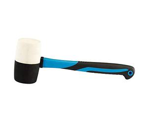 Draper CRM/FG Maillet à tête en caoutchouc avec tiges en fibre de verre, Bleu, 800 G