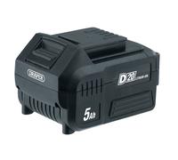 Draper D20 20V Batterie LI-ION 5.0Ah Charge Indicateur Quick Sortie Bouton 55907