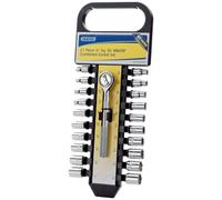 Draper DIY Series 09251 Kit liquet et douilles 1/4" 21 pièces