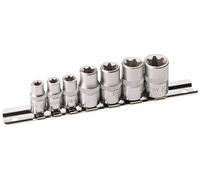 Draper Expert 31379 Lot de 7 douilles Tx-Star Carré conducteur 1/4" et 3/8"