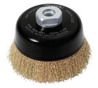 Draper Expert 52637 Brosse métallique ondulée 100 mm x M14 Bleu