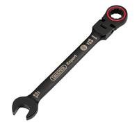Draper Expert HI-TORQ 03918 Clé mixte à cliquet à tête flexible métrique 12 mm Noir