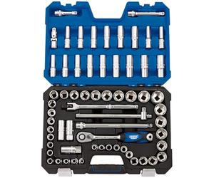 Draper H63amn/SG 1/5,1 cm SQ. Dr. mm/AF combiné de douilles (63 pièces), bleu