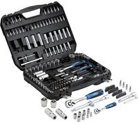 DRAPER HI-TORQ® Jeu de douilles et d'embouts métriques 1/4", 3/8" et 1/2", pouces carrés. (188 pièces)