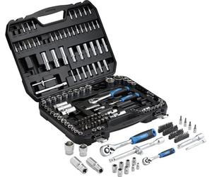 DRAPER HI-TORQ® Jeu de douilles et d'embouts métriques 1/4", 3/8" et 1/2", pouces carrés. (188 pièces)