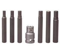 Draper HX7/12M Jeu d'embout 6 pans / porte-embouts 7 pièces