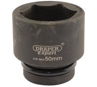 Draper Impact Socket 50mm Carré 1in 6 Points Chrome Moly Hi Torq 05125