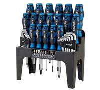 Draper Lot de 44 tournevis hexagonaux et embouts avec support - 81294 - Tournevis à prise souple avec clés hexagonales