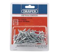 Draper Lot de 50 rivets aveugles 14011, 4,8 mm x 10 mm, bleu