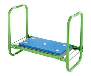 Draper Repose-genoux de jardin pliable 2 en 1 avec poignées | Coussin de genoux pour plantation d'extérieur | Tabouret d'allotissement | Cadre tubulaire en fer | 64970